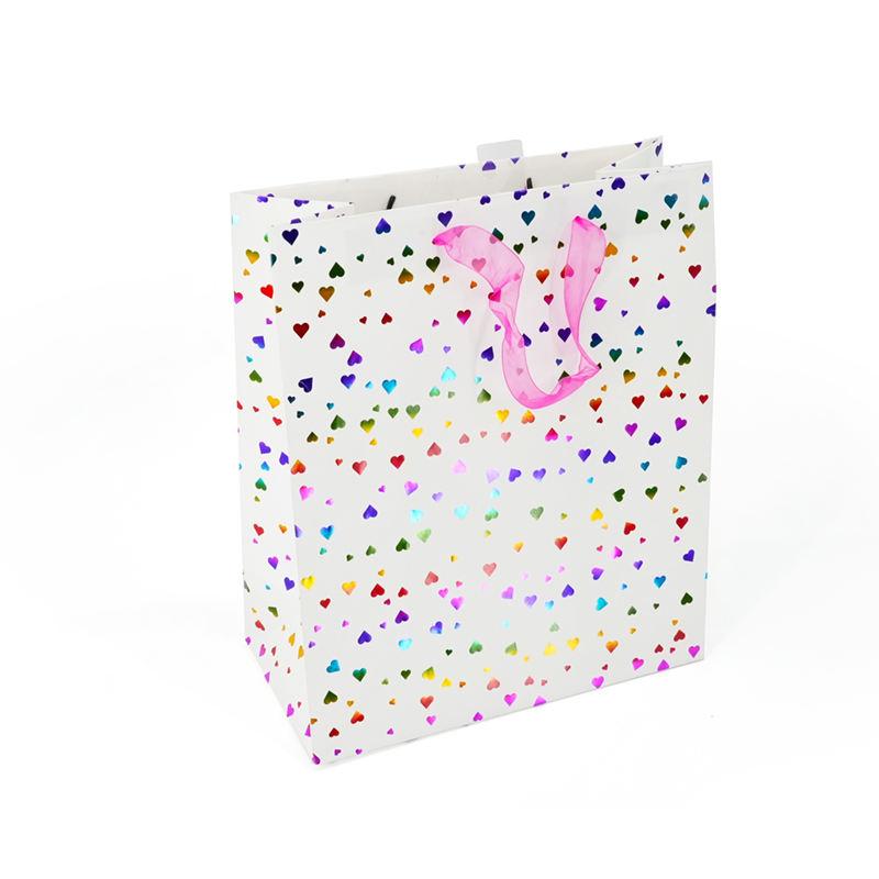 Luxury recycled eco-friendly White Shopping Paper Mailing Bag Recycled Hot Stamping Gift Packaging Paper Bag - 图片 3