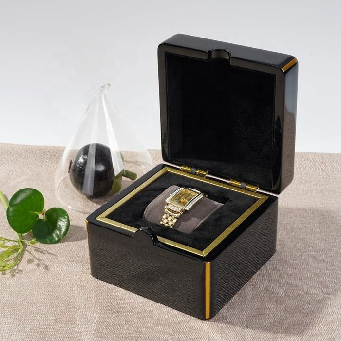 Factory Wholesale Wooden Rigid Gift Box for Watches Luxury Custom Wood Watch Box with Logo