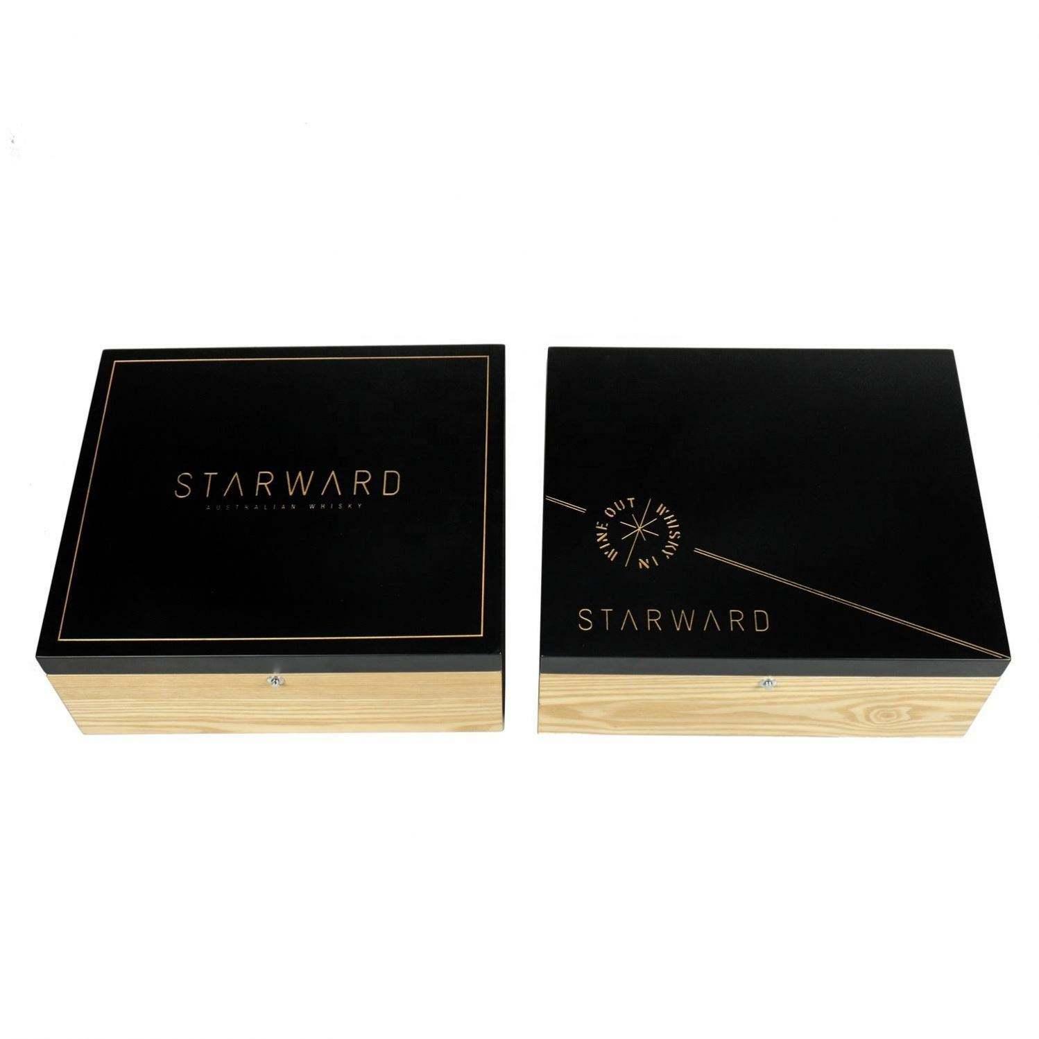 High quality wholesale rectangle black luxury wood wine carrier box packaging - Image 4