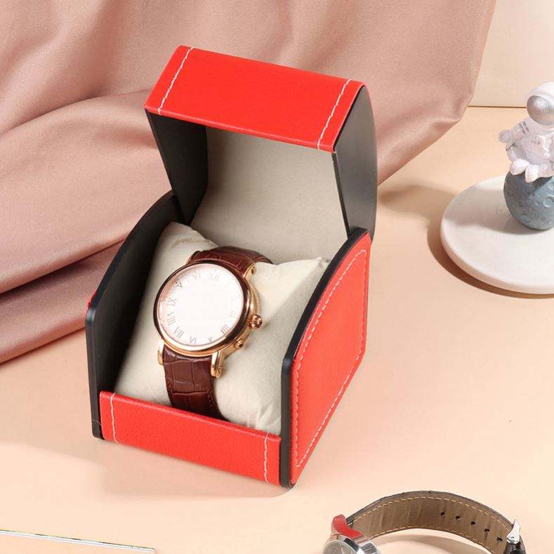 XINGYUE Stock Luxury Low Price Red PU Leather Single Watch Bangle Gift Storage Box - Image 6