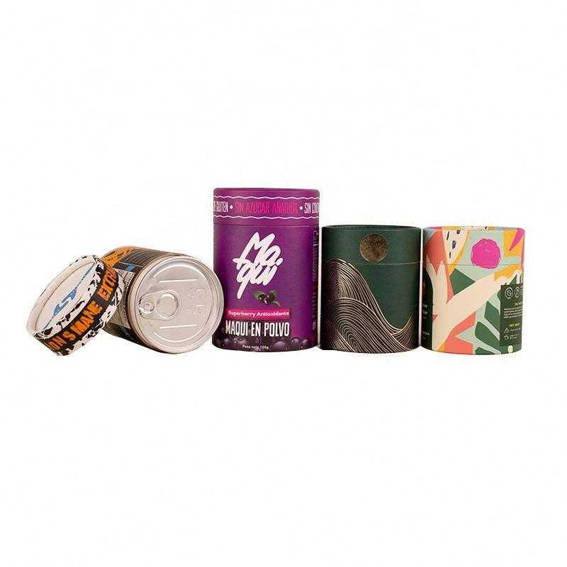 Custom Size Round Cardboard Box Food Grade Paper Tube Cylinder Packaging For Food Tea Coffee - 图片 7