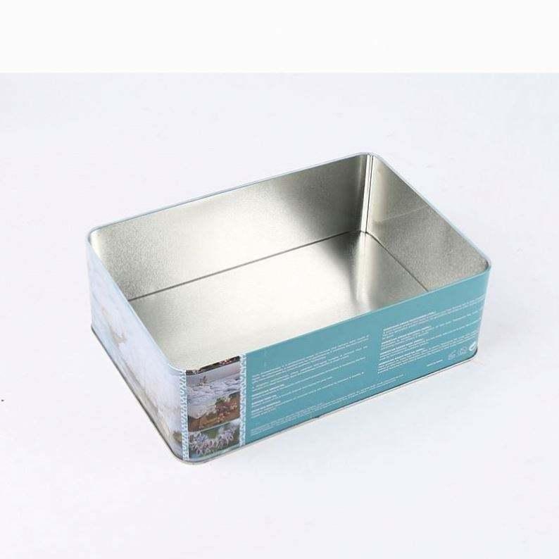 Custom Printing Rectangle Tin Box High Grade Skincare Products Packaging Tin Box With Insert Metal Cosmetics Gift Tin Box - 图片 5
