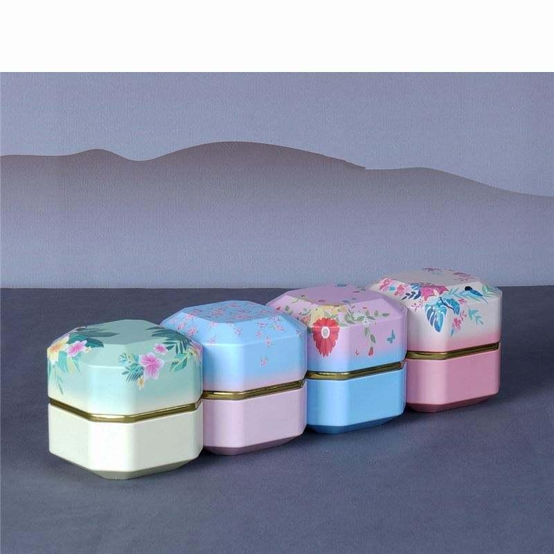 Multicolor Custom Logo Portable Tea Canister Packaging Little Round Metallic Tins Bottle Packaging Can - 图片 6