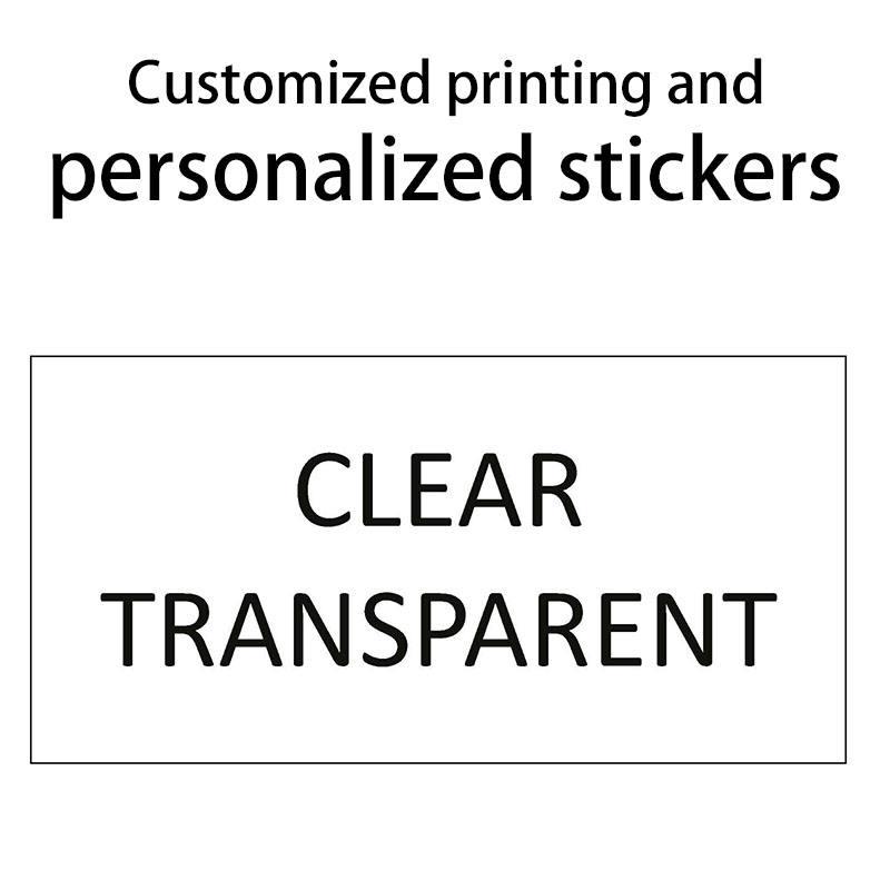 Wholesale customized sizes personalized transparent waterproof logo stickers printed business labels accept customization - Image 4