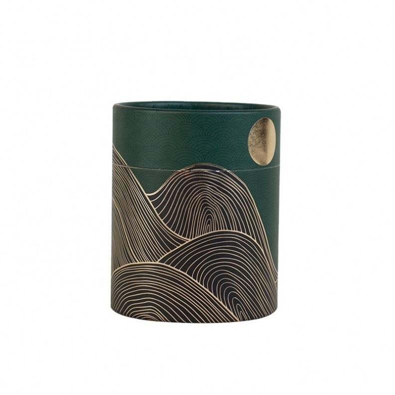 100% biodegradable Custom food grade kraft paper tubes for tea packaging paper tube - 图片 4
