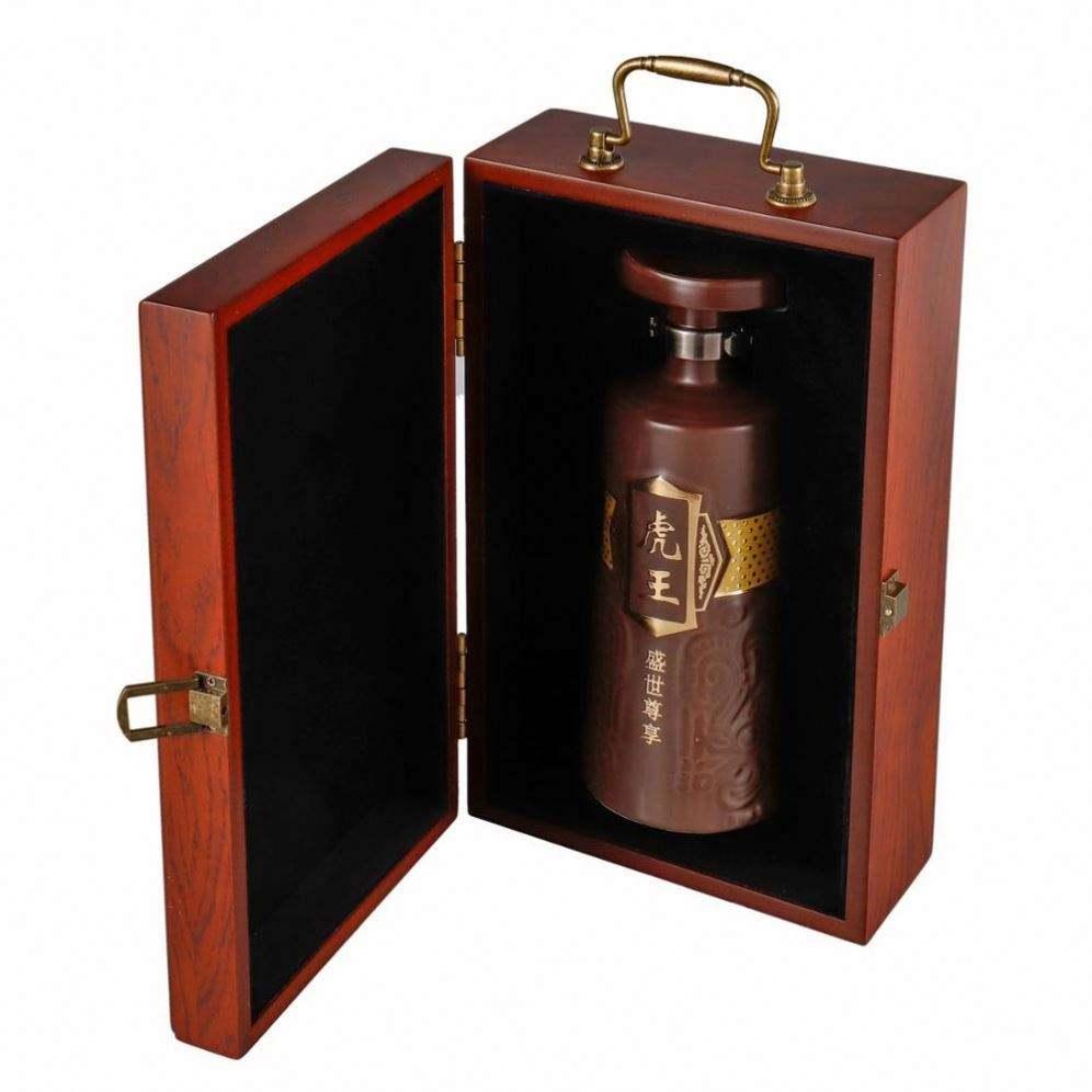 Custom Laser Logo Birch Wood Single Wine Bottle Gift Packaging Wooden Wine Box - Image 5