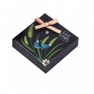 Wholesale High Quality Black Custom Logo Ring Necklace Jewelry Packaging Box