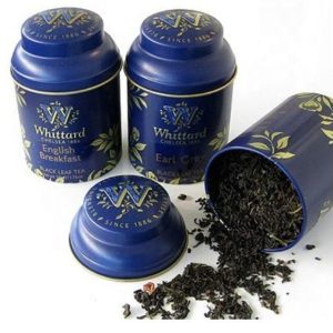 Hot seal embossing round tea coffee tins food grade luxury airtight double lid printing metal tin can packaging for tea