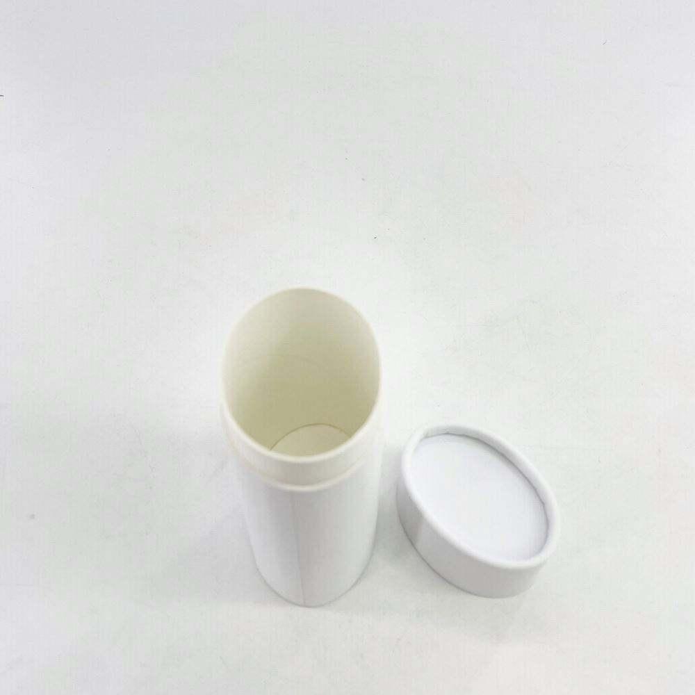 Eco- friendly Biodegradable Big Size Oval shape 75g Deodorant Push up Paper Tube Packaging - 图片 7