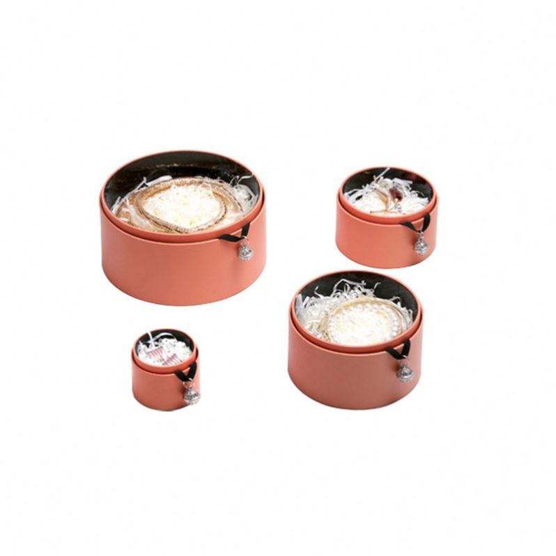 Custom round paper jewelry packaging box - Image 2