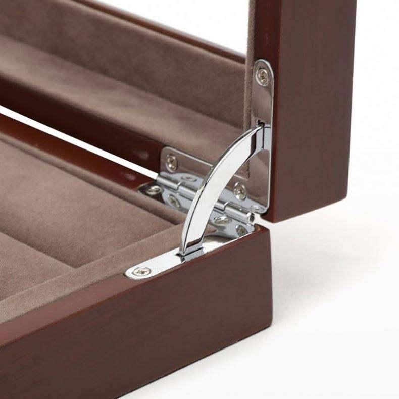 Wholesale Wooden Cufflink Display Box Handcrafted Custom Logo Wood Cufflink Gift Box - Image 4