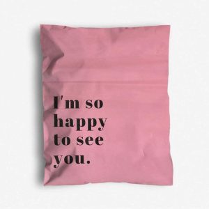 Custom Print Logo MOQ 100Pcs 6x9 Self Sealing Plastic Pink Poly Mailers Mailing Bags Courier Shipping Bag For Clothing