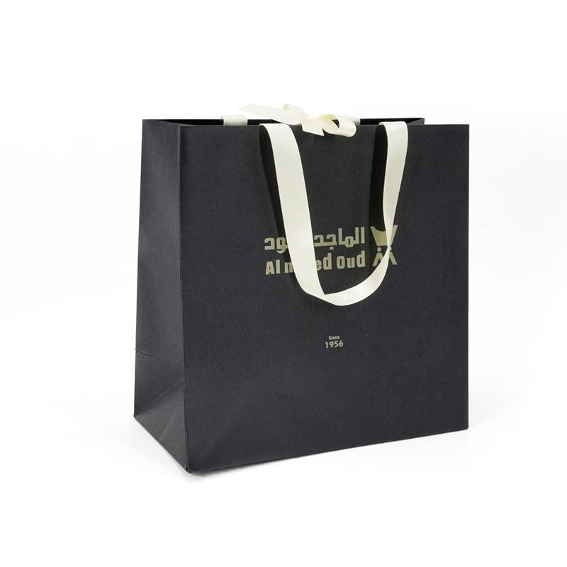 luxury Shopping Paper Bag Customize LOGO Design matte Surface packaging - 图片 3