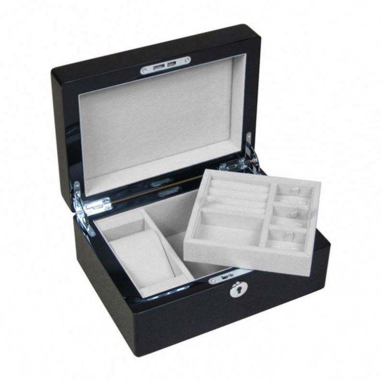 Private Label Custom Logo Cufflink Packing Box High Quality Handmade Cufflink Storage Wood Boxes - 图片 3
