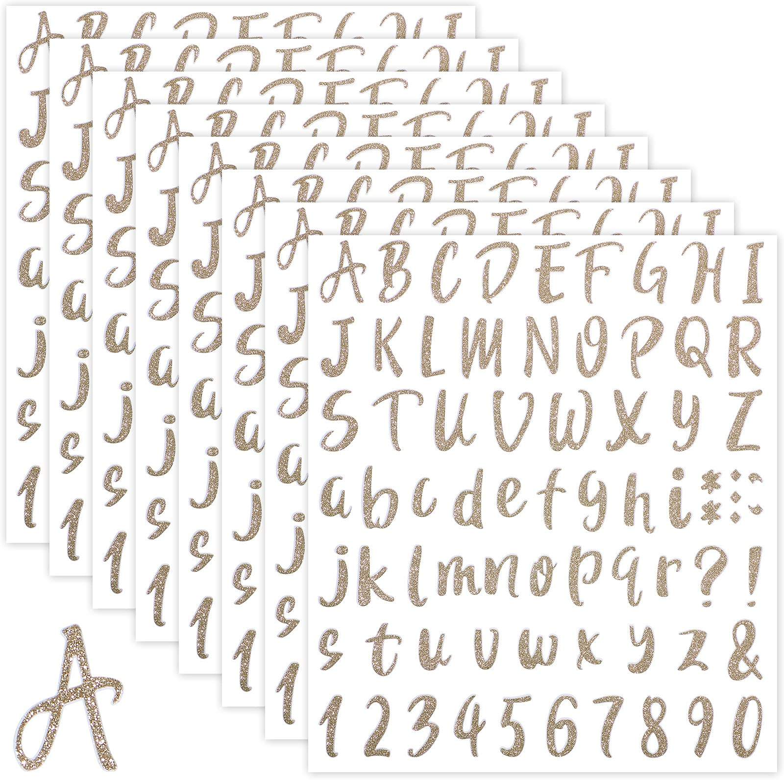 New Design Custom English ABC Alphabet Diy Adhesive Vinyl PVC Letter Stickers - Image 5