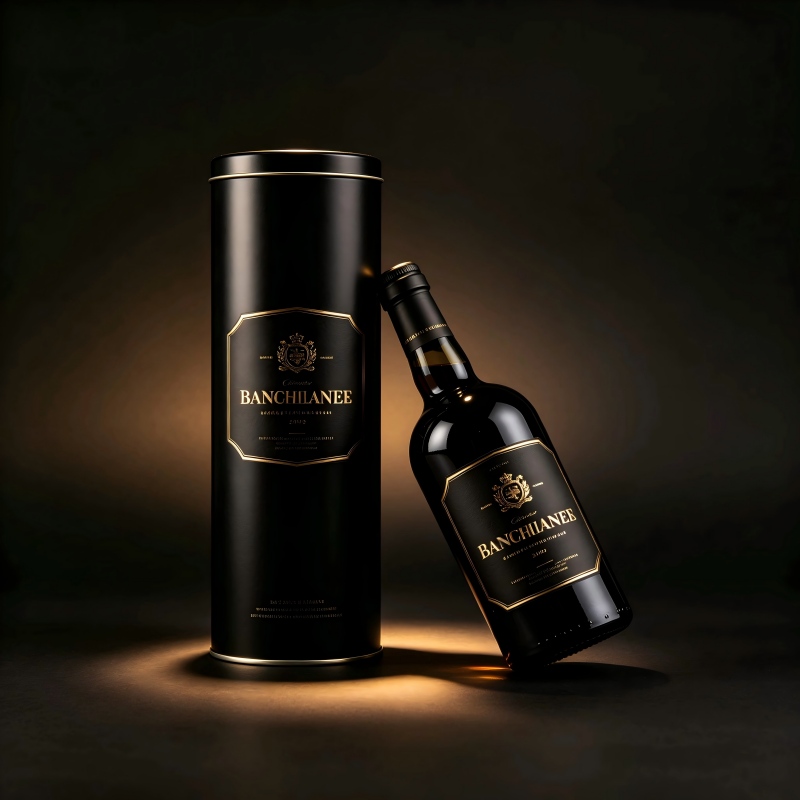 Metal wine bottles, tin cans, high-end wine boxes, red wine bottles, iron cans - Image 3