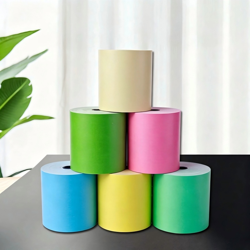 Thermal paper, multi-color cash register paper, color thermal printing paper, customizable colors - Image 2