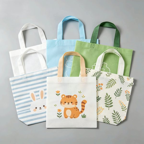 Non-woven bags, colorful non-woven handbags, customized logos, bundle bags, shoe and clothing packaging bags - Image 3
