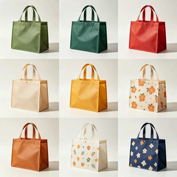 Non-woven bags, colorful non-woven handbags, customized logos, bundle bags, shoe and clothing packaging bags - Image 2