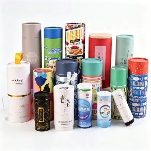 China Factory Supply OEM Food Grade Paper Tube Can Packaging Circular Paper Can